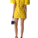 Carolina Herrera Bell SLV Crewneck Shift Dress - Vermillion
