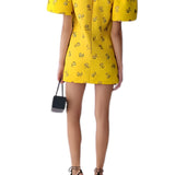 Carolina Herrera Bell SLV Crewneck Shift Dress - Vermillion