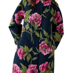 Carolina Herrera Collarless Cocoon Coat - Vermillion