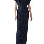 Carolina Herrera Fan Bodice Gown - Vermillion