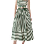 Carolina Herrera Halter Dress with Ruched Bodice - Vermillion