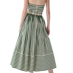 Carolina Herrera Halter Dress with Ruched Bodice - Vermillion