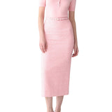 Carolina Herrera Midi Pencil Skirt - Vermillion