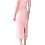 Carolina Herrera Midi Pencil Skirt - Vermillion