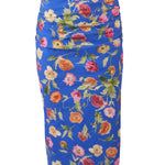 Carolina Herrera Ruched Midi Skirt - Vermillion