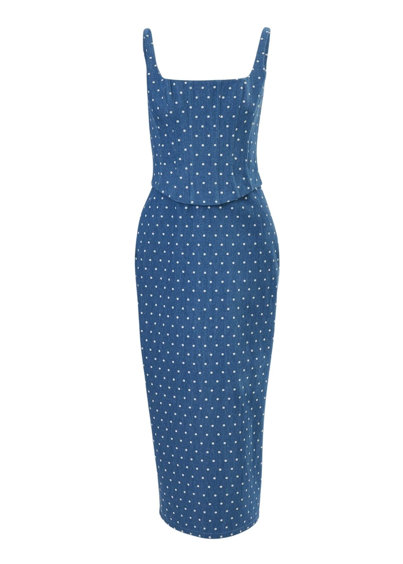 Carolina Herrera Scoop Neck Corseted Midi Pencil Dress - Vermillion