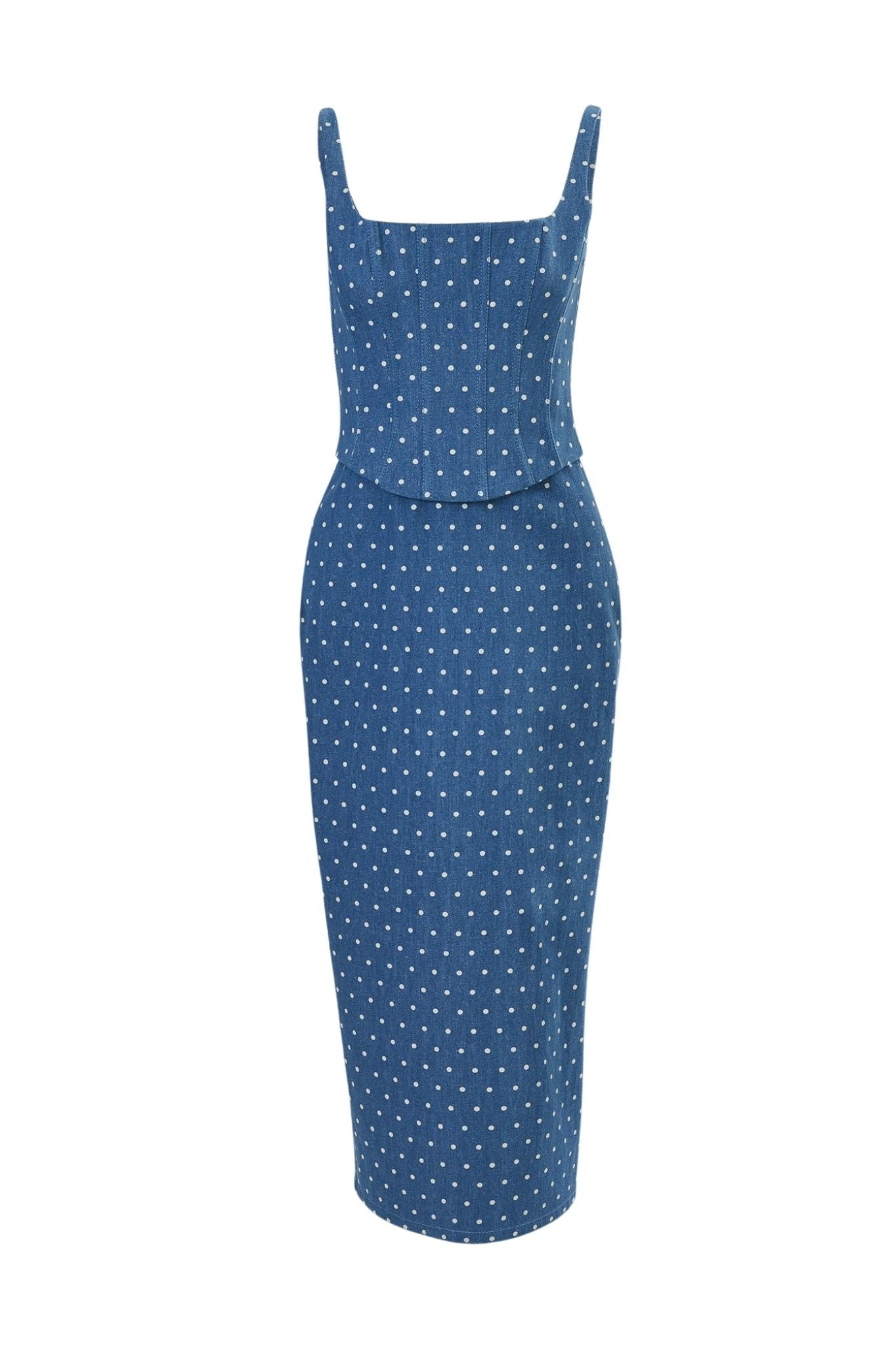 Carolina Herrera Scoop Neck Corseted Midi Pencil Dress - Vermillion