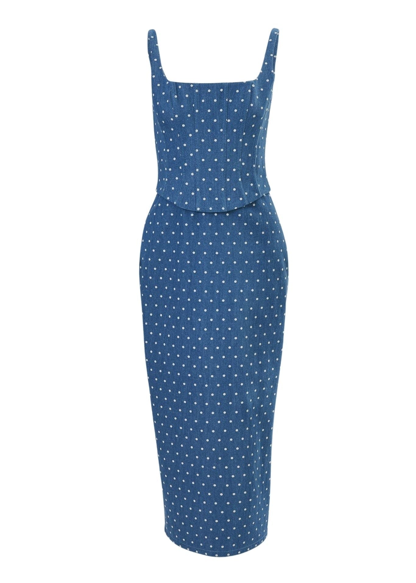Carolina Herrera Scoop Neck Corseted Midi Pencil Dress - Vermillion
