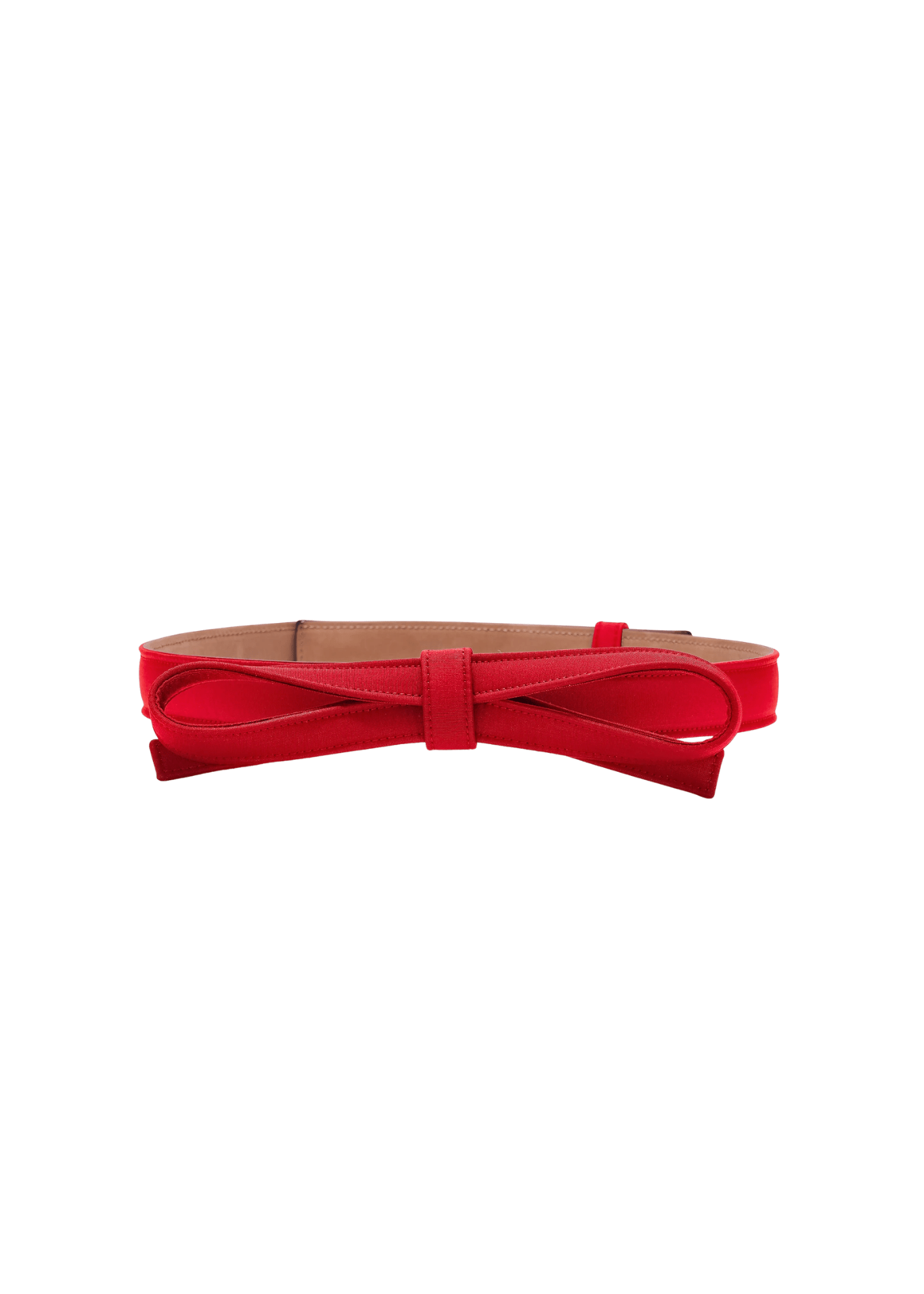 Carolina Herrera Silk Faille Bow Belt - Vermillion