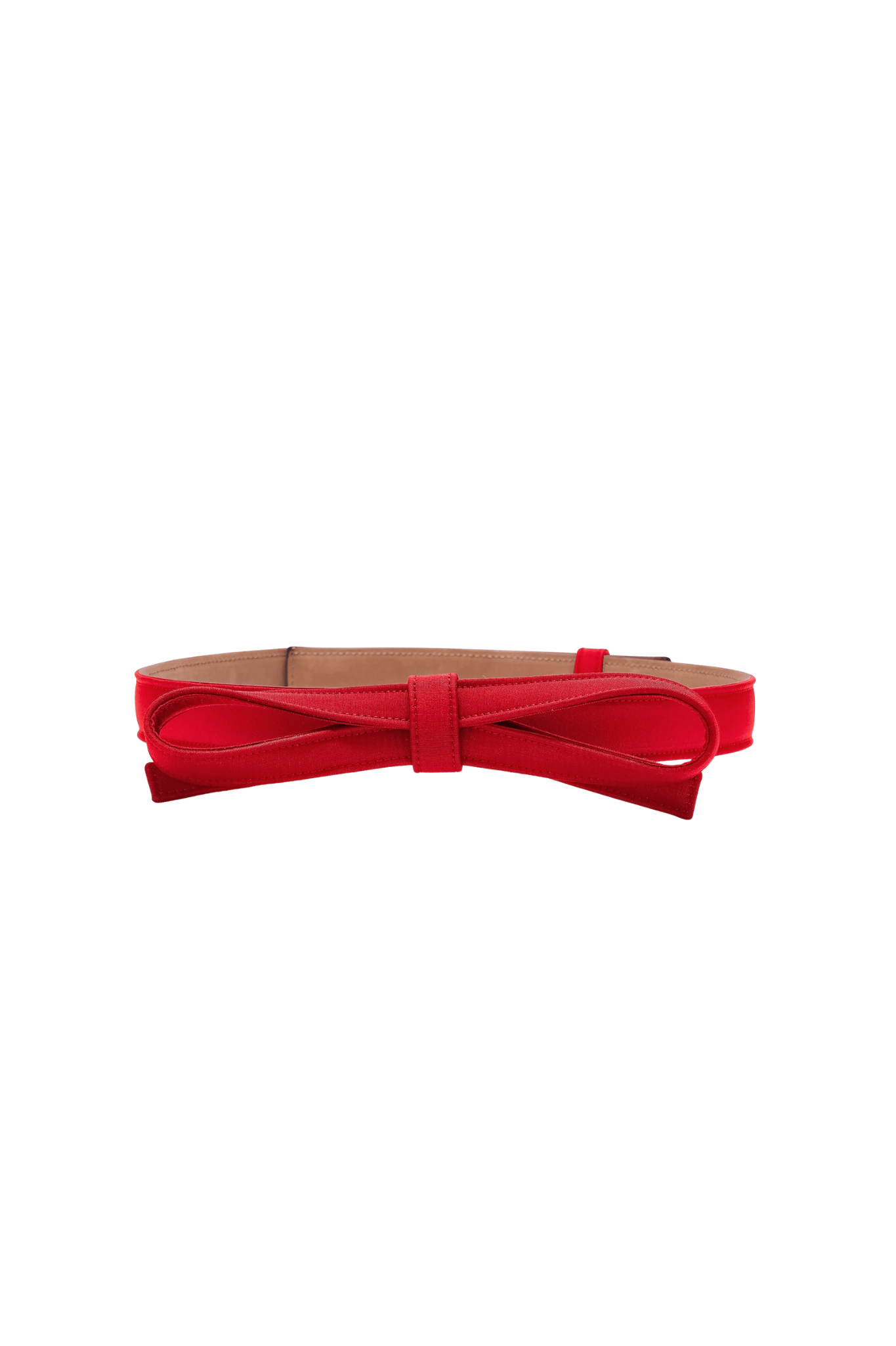 Carolina Herrera Silk Faille Bow Belt - Vermillion