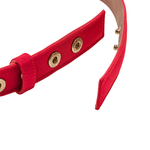 Carolina Herrera Silk Faille Bow Belt - Vermillion