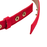 Carolina Herrera Silk Faille Bow Belt - Vermillion