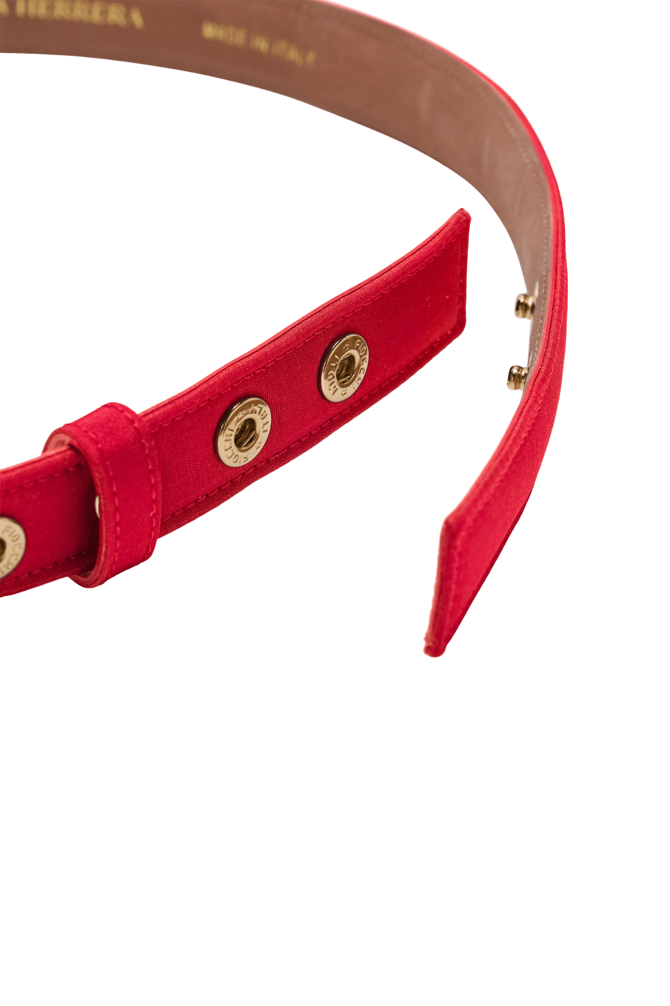Carolina Herrera Silk Faille Bow Belt - Vermillion