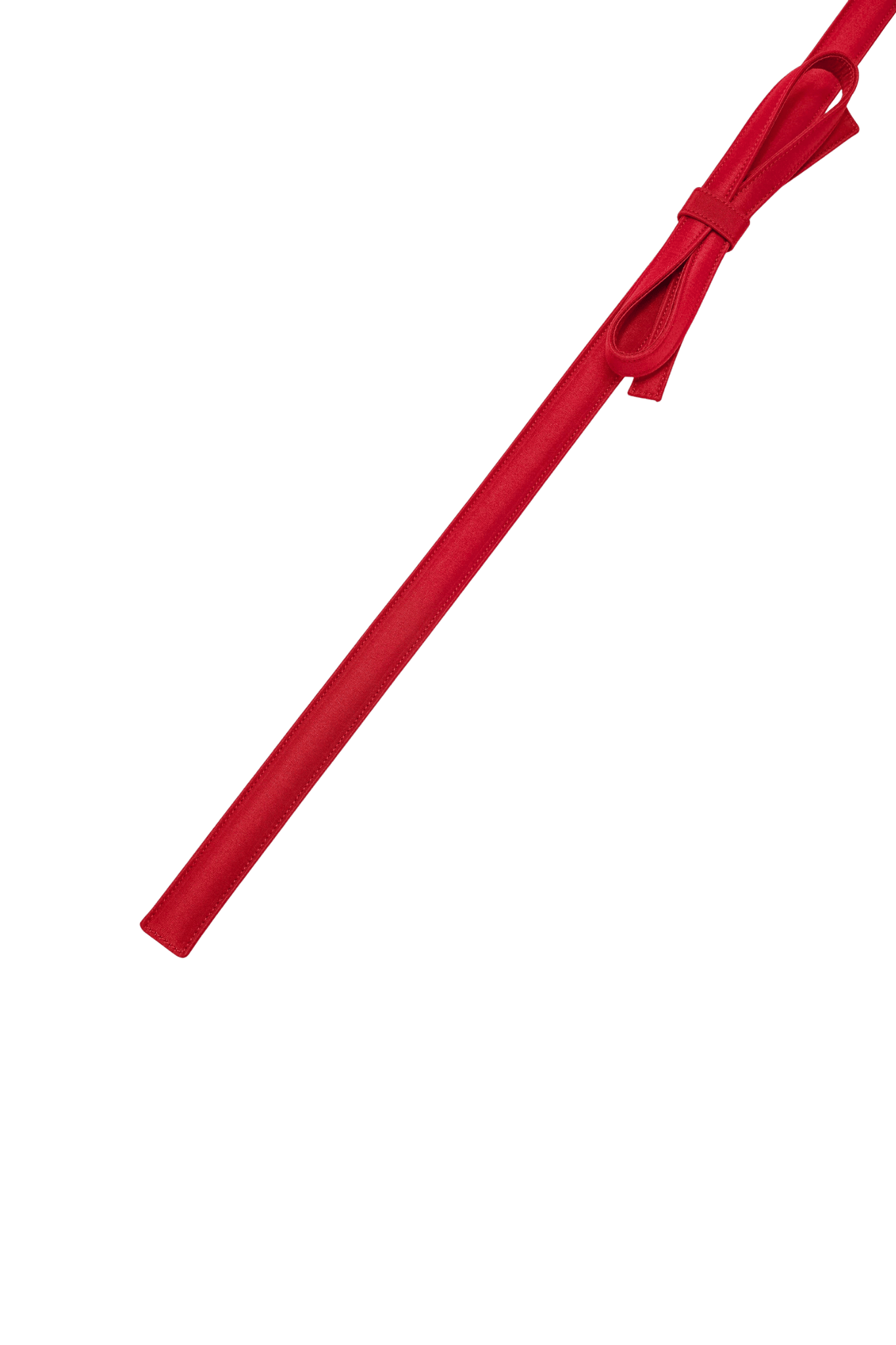 Carolina Herrera Silk Faille Bow Belt - Vermillion