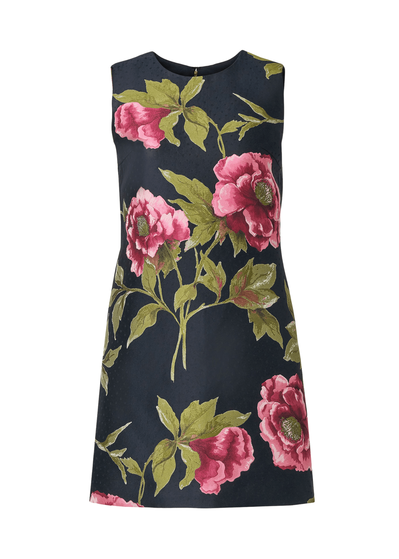 Carolina Herrera Sleeveless Crewneck Shift Dress - Vermillion