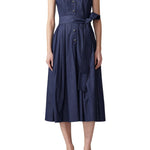 Carolina Herrera Sleeveless Full Midi Dress - Vermillion