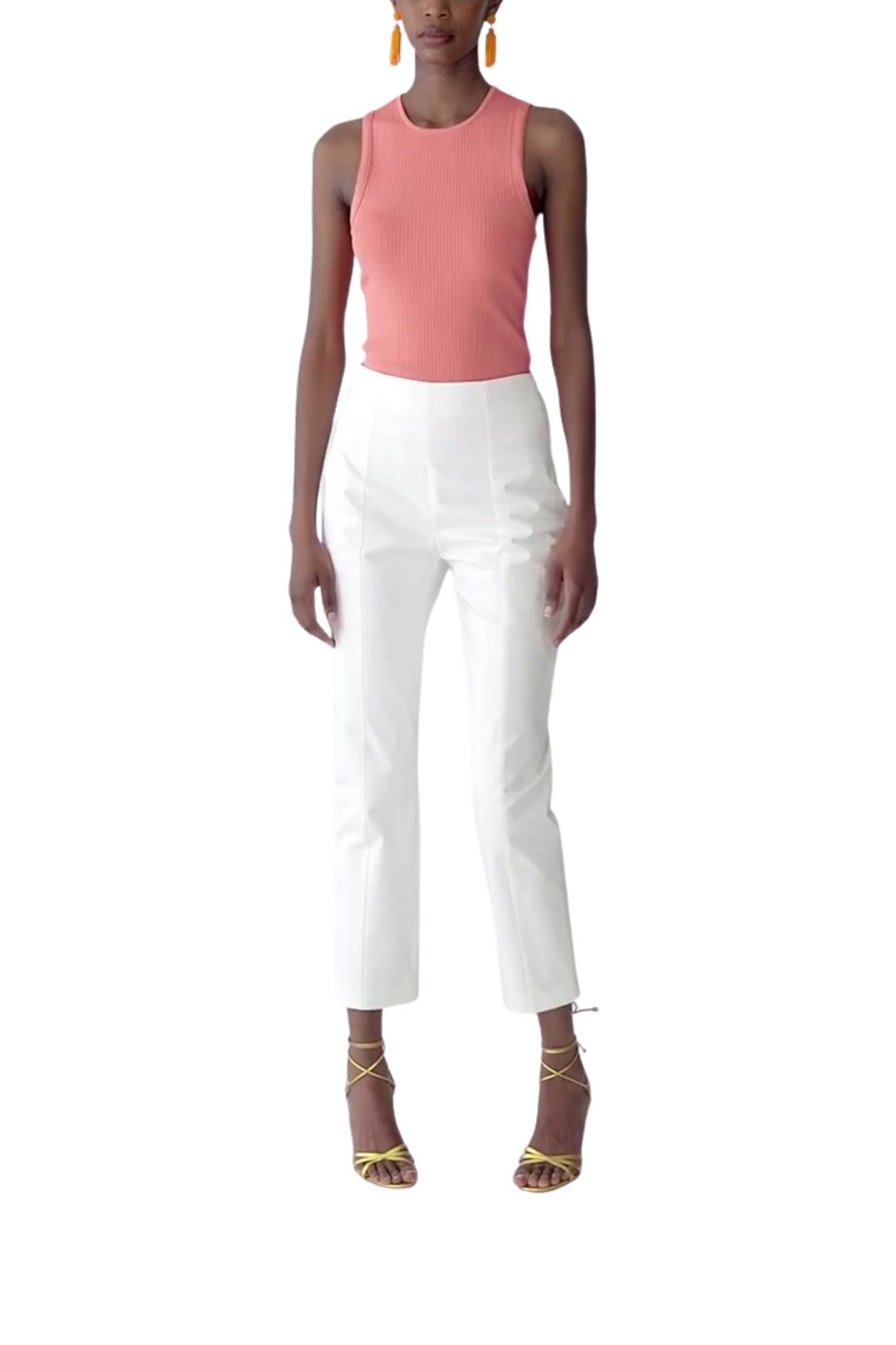 Carolina Herrera Sleeveless Tank - Vermillion