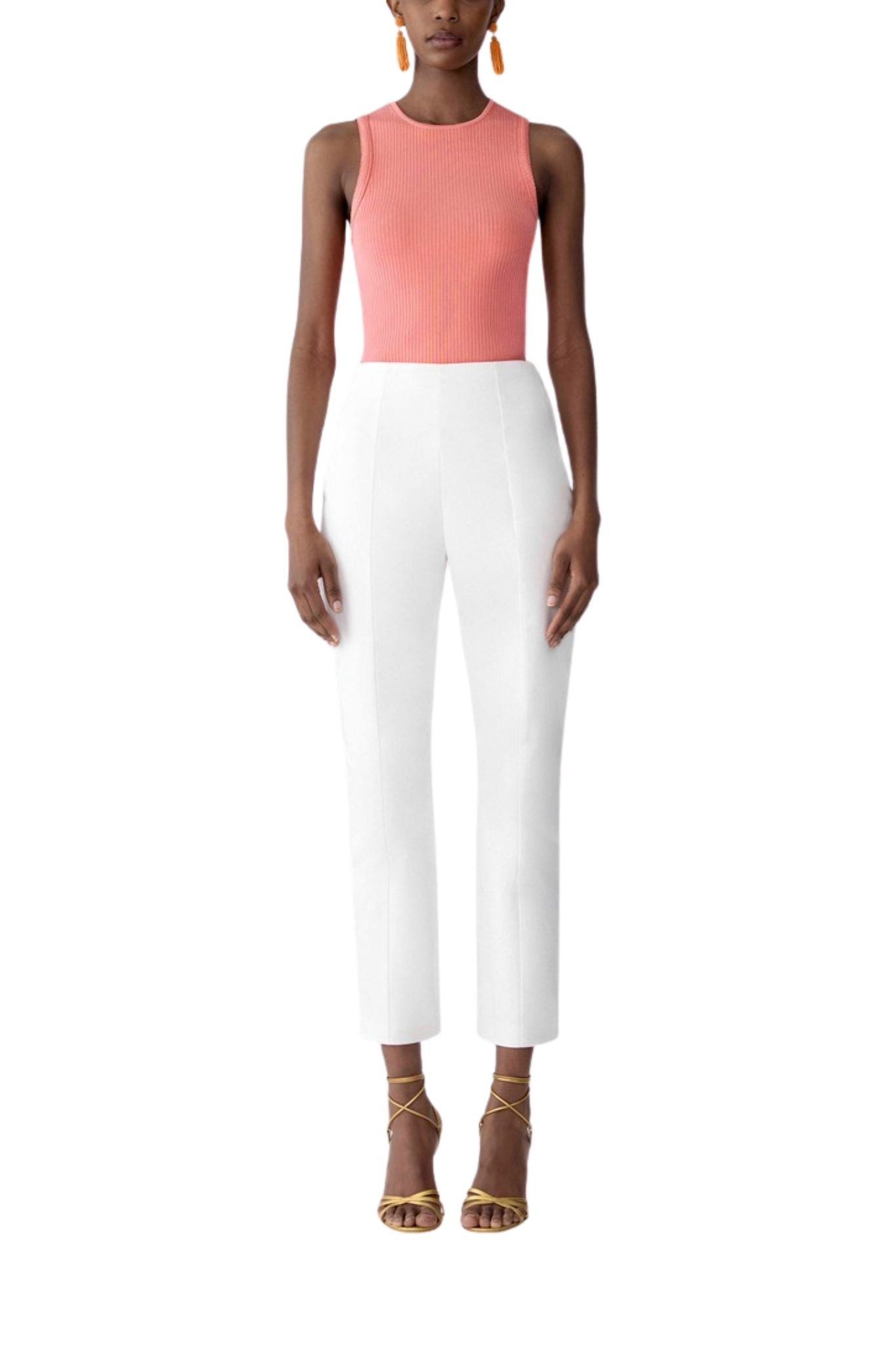 Carolina Herrera Sleeveless Tank - Vermillion