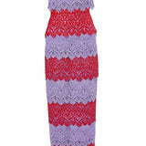 Carolina Herrera Strapless Ankle Length Dress - Vermillion