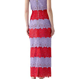 Carolina Herrera Strapless Ankle Length Dress - Vermillion