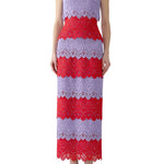 Carolina Herrera Strapless Ankle Length Dress - Vermillion