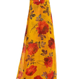 Carolina Herrera Strapless Deep V Gown - Vermillion