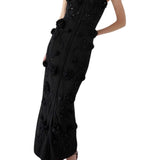 Carolina Herrera Thin Strap Crochet Dress - Vermillion