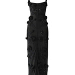 Carolina Herrera Thin Strap Crochet Dress - Vermillion