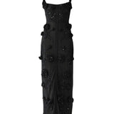 Carolina Herrera Thin Strap Crochet Dress - Vermillion