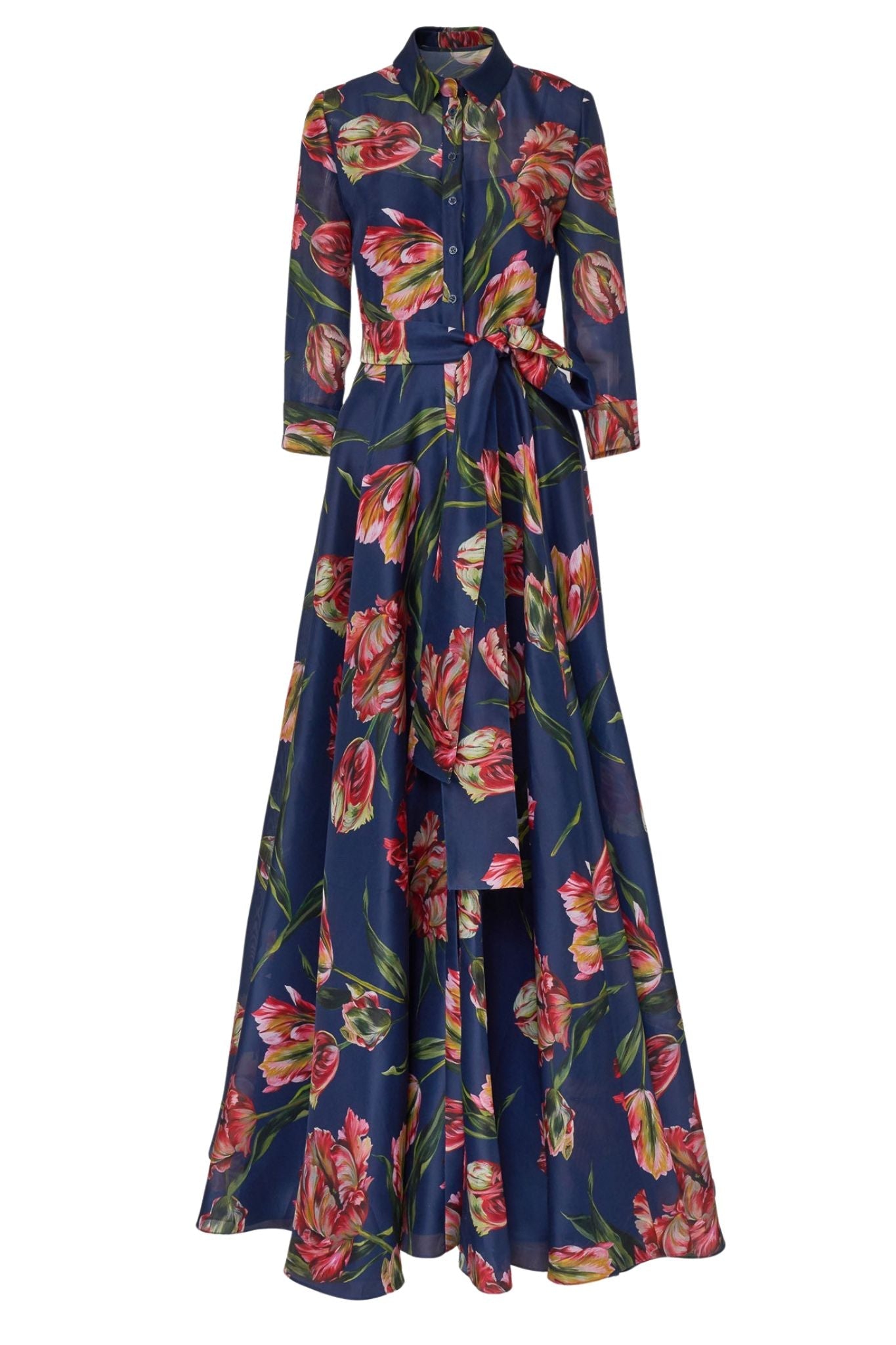 Carolina Herrera Trench Gown - Vermillion