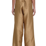 Chan Luu Dupioni Straight Leg Pant - Vermillion