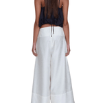Chan Luu Dupioni Ulta Wide Leg Trousers - Vermillion