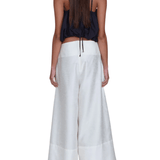 Chan Luu Dupioni Ulta Wide Leg Trousers - Vermillion