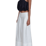 Chan Luu Dupioni Ulta Wide Leg Trousers - Vermillion