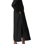 Chan Luu Techno Taffeta Collarless Coat - Vermillion