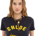 Chloe Baby Fit Logo T-Shirt - Vermillion