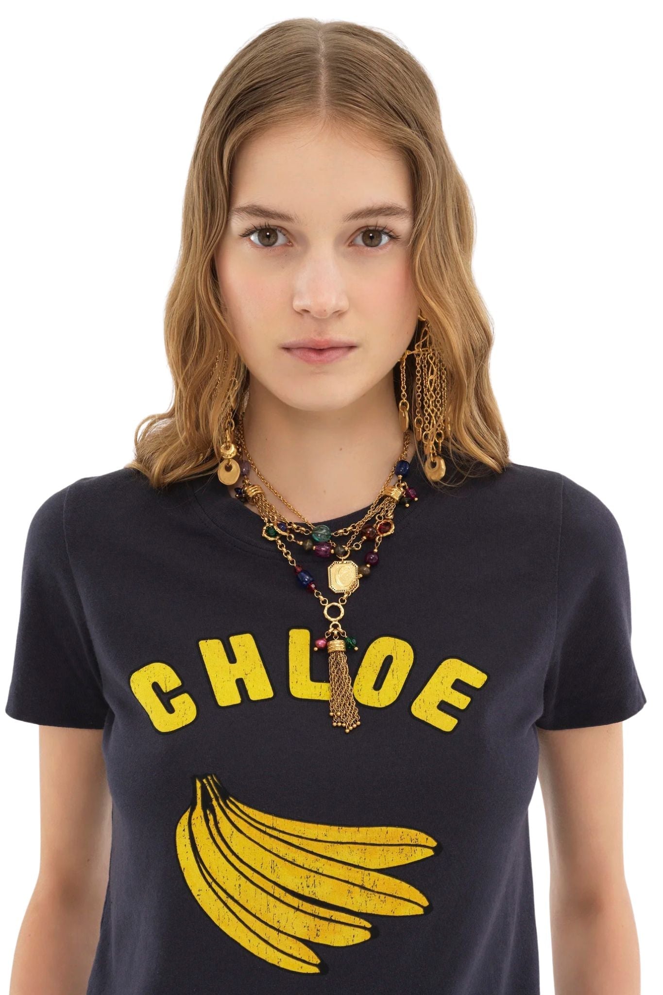 Chloe Baby Fit Logo T-Shirt - Vermillion