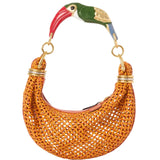 Chloe Bracelet Bag - Toucan Handle - Vermillion