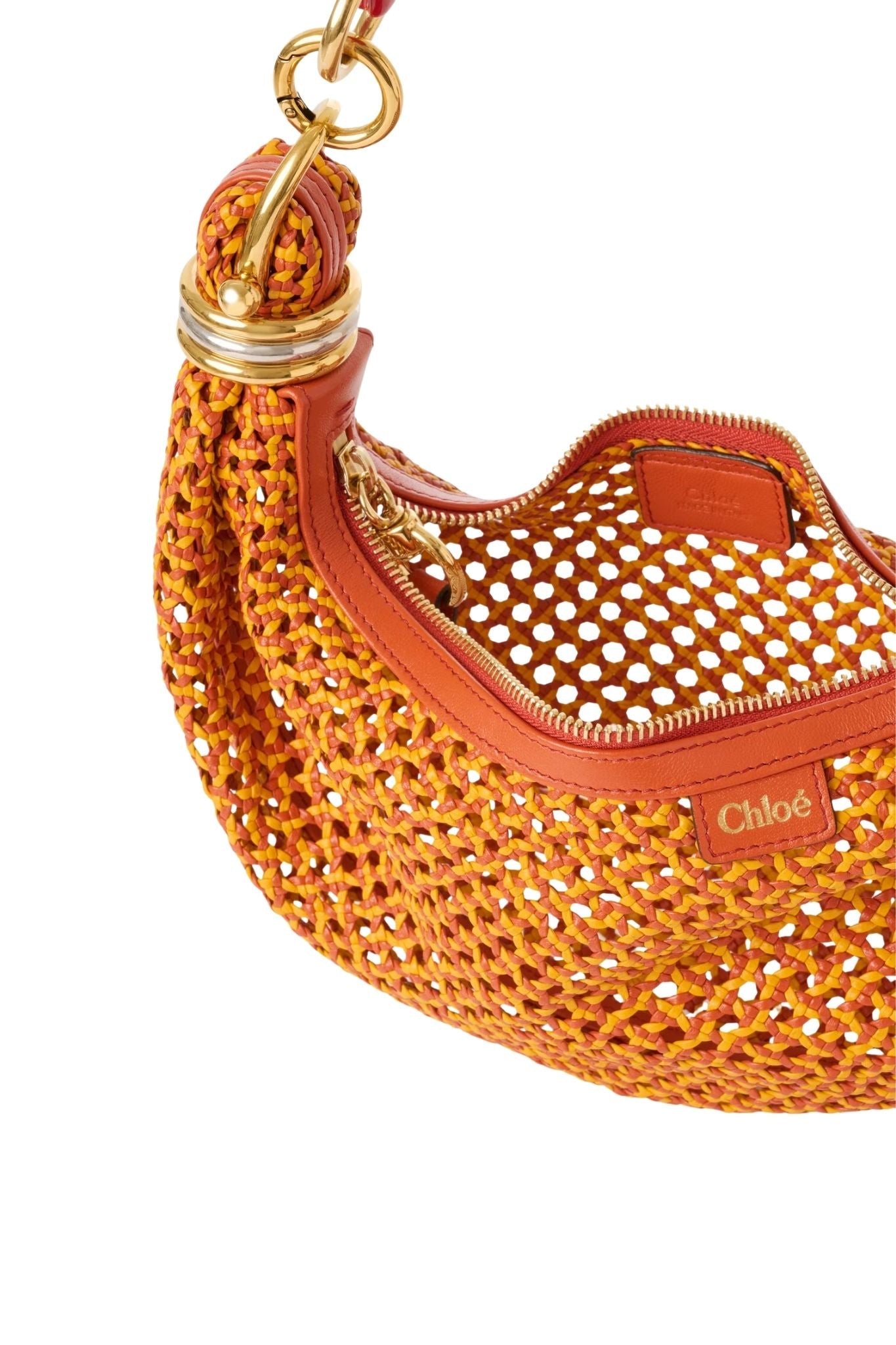 Chloe Bracelet Bag - Toucan Handle - Vermillion