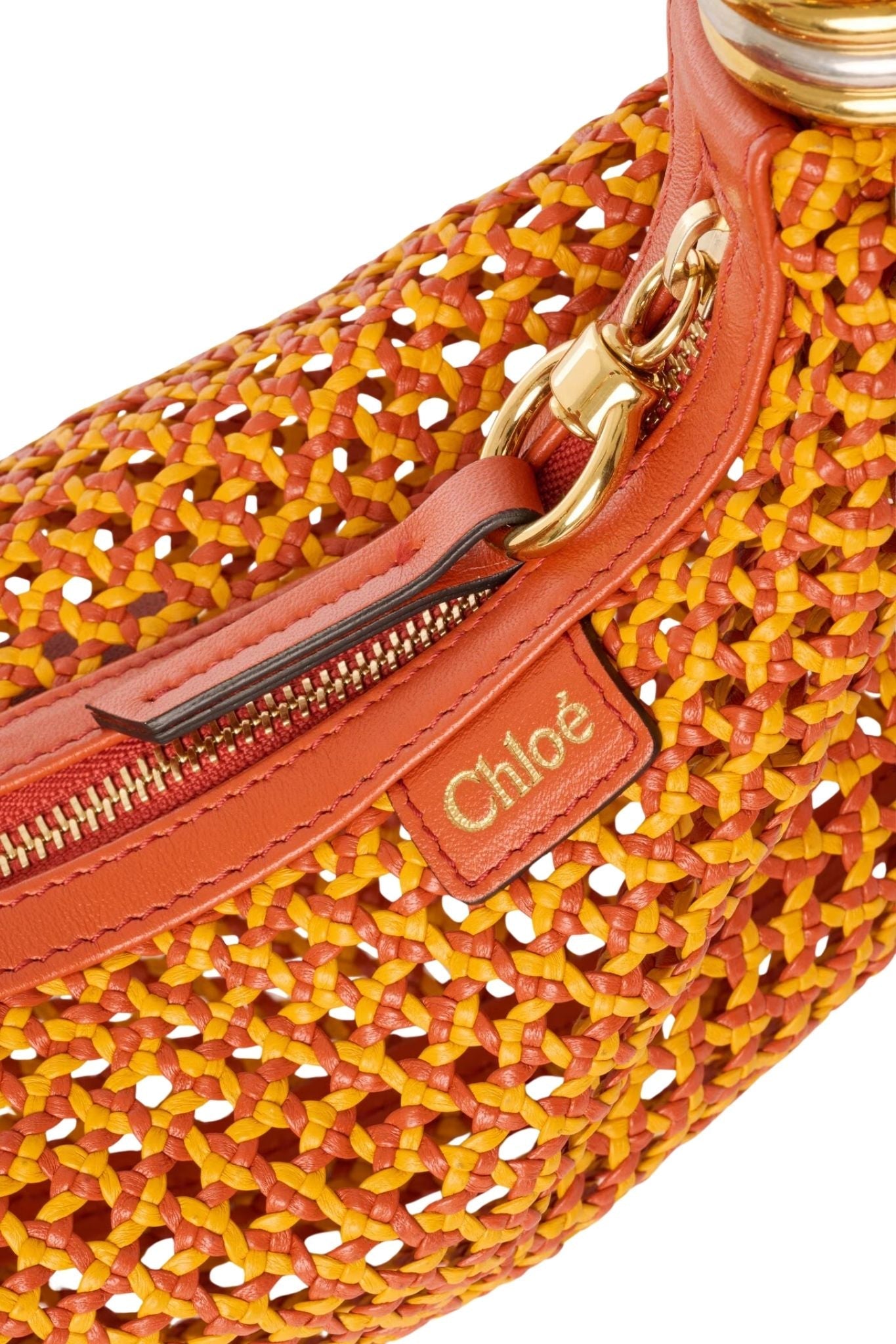 Chloe Bracelet Bag - Toucan Handle - Vermillion