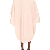 Chloe Coat High - Neck Oversized Cape Coat in Cotton Poplin - Vermillion