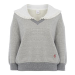 Chloe Collar Sweater - Vermillion