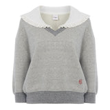 Chloe Collar Sweater - Vermillion