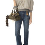 Chloe Collar Sweater - Vermillion