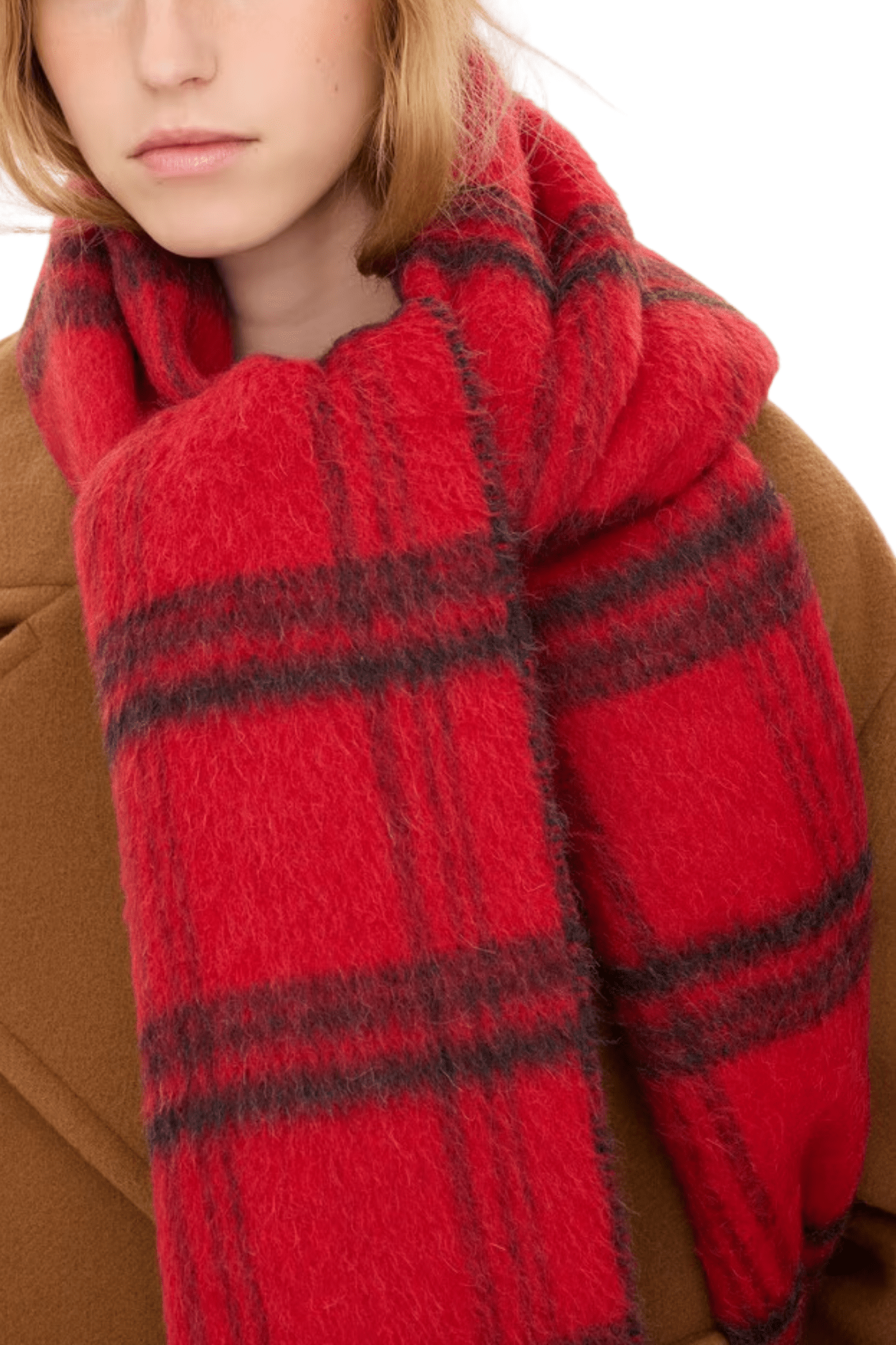 Chloe Cover Scarf - Vermillion