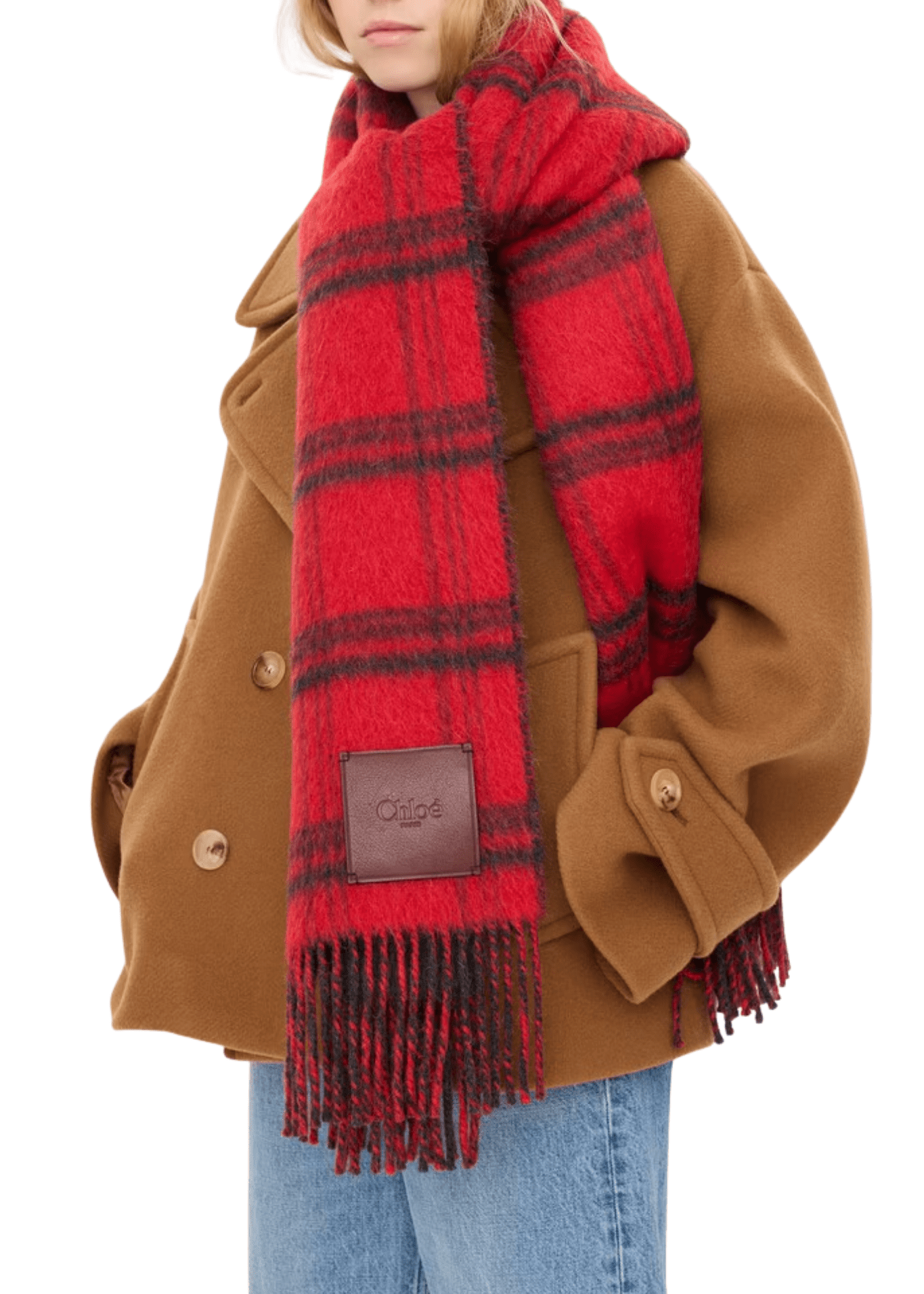 Chloe Cover Scarf - Vermillion