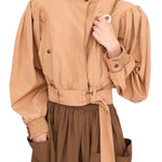 Chloe Cropped Jacket - Vermillion