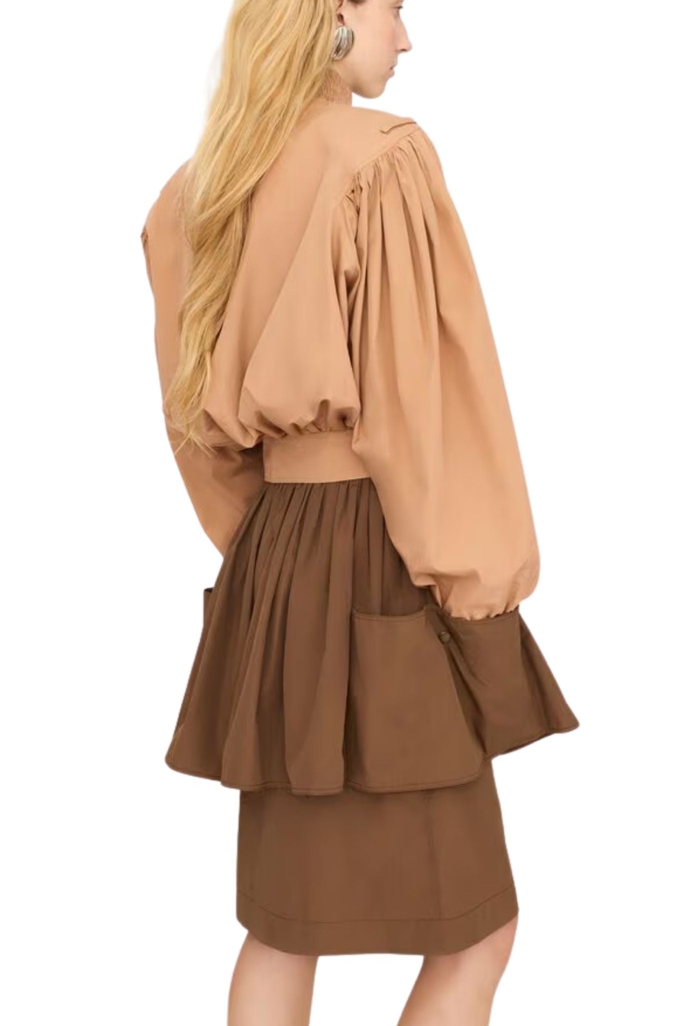 Chloe Cropped Jacket - Vermillion