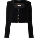 Chloe Cropped Spencer Jacket - Vermillion