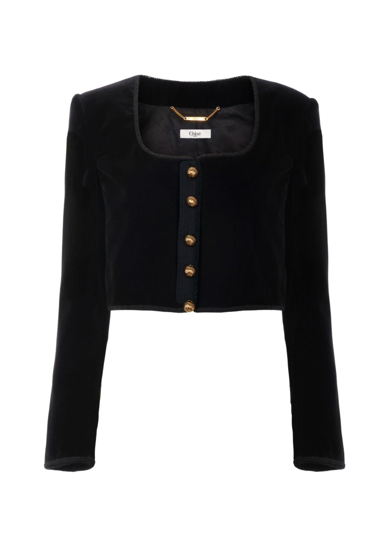 Chloe Cropped Spencer Jacket - Vermillion